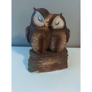 Vintage Gorham‎ Owl Couple Love Wind Up Music Figurine Works